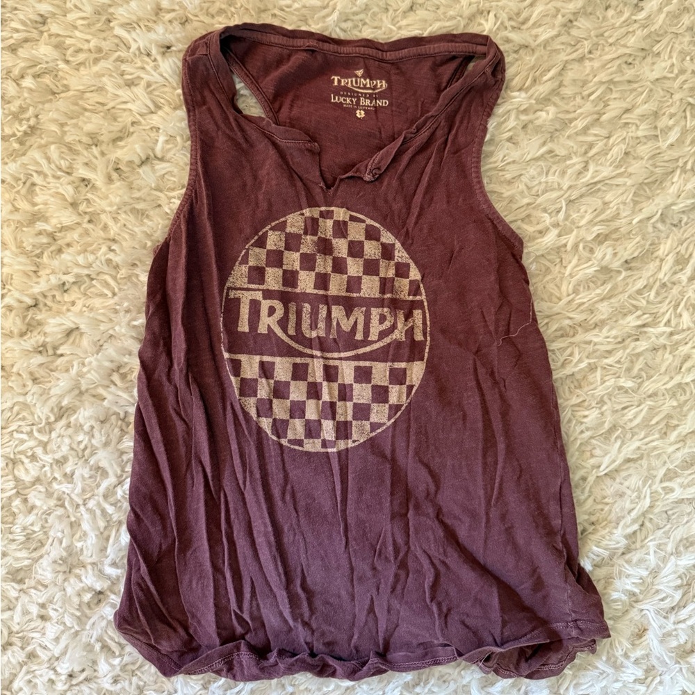 Lucky Brand Burgundy Tank Top